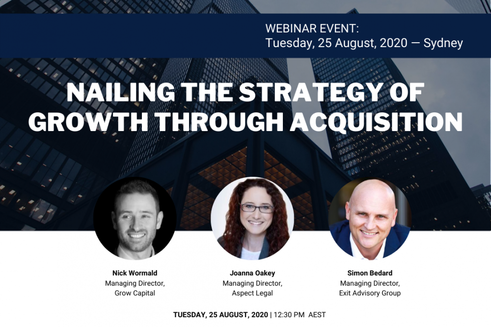 NAILING THE STRATEGY OF Growth through ACQUISITION