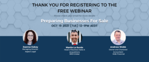 Preparing Businesses For Sale