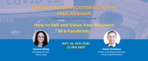 How to Sell and Value Your Business in a Pandemic
