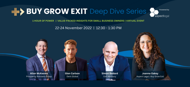 buy grow exit deep dive series