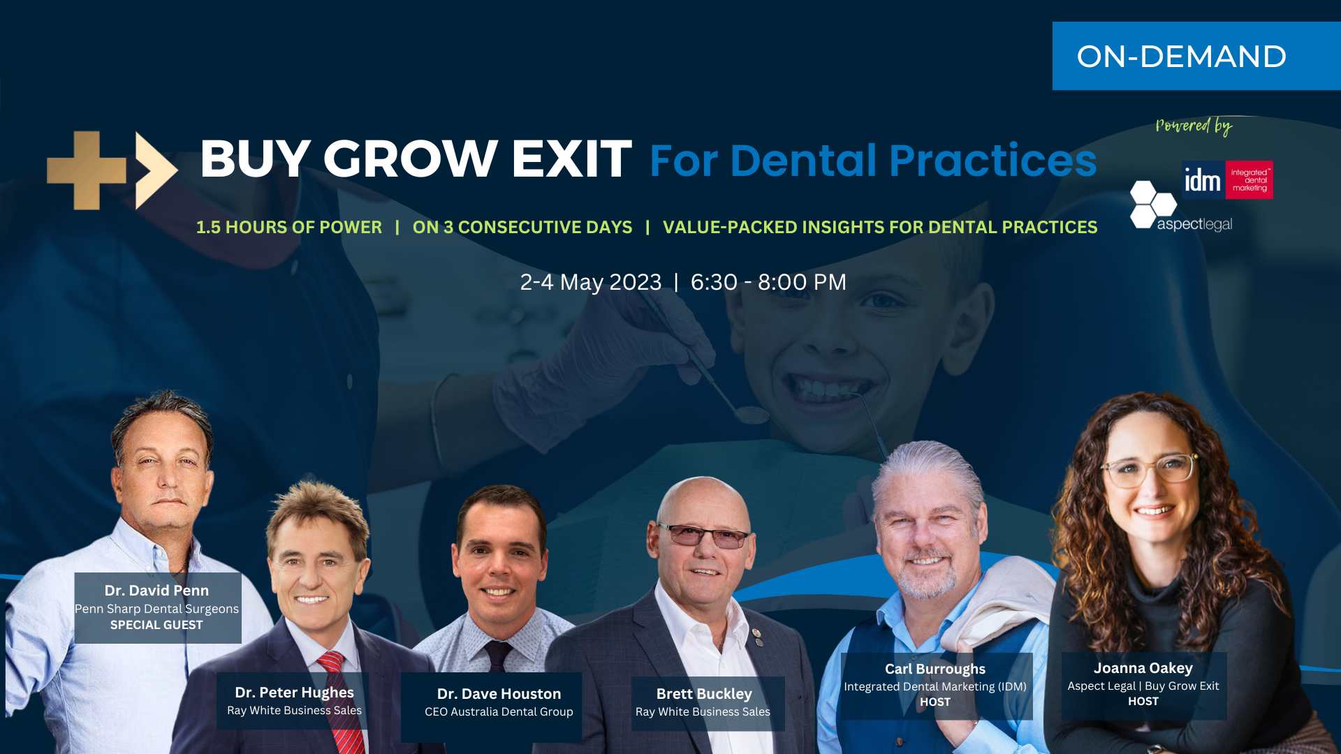 Buy Grow Exit for Dental Practices On Demand