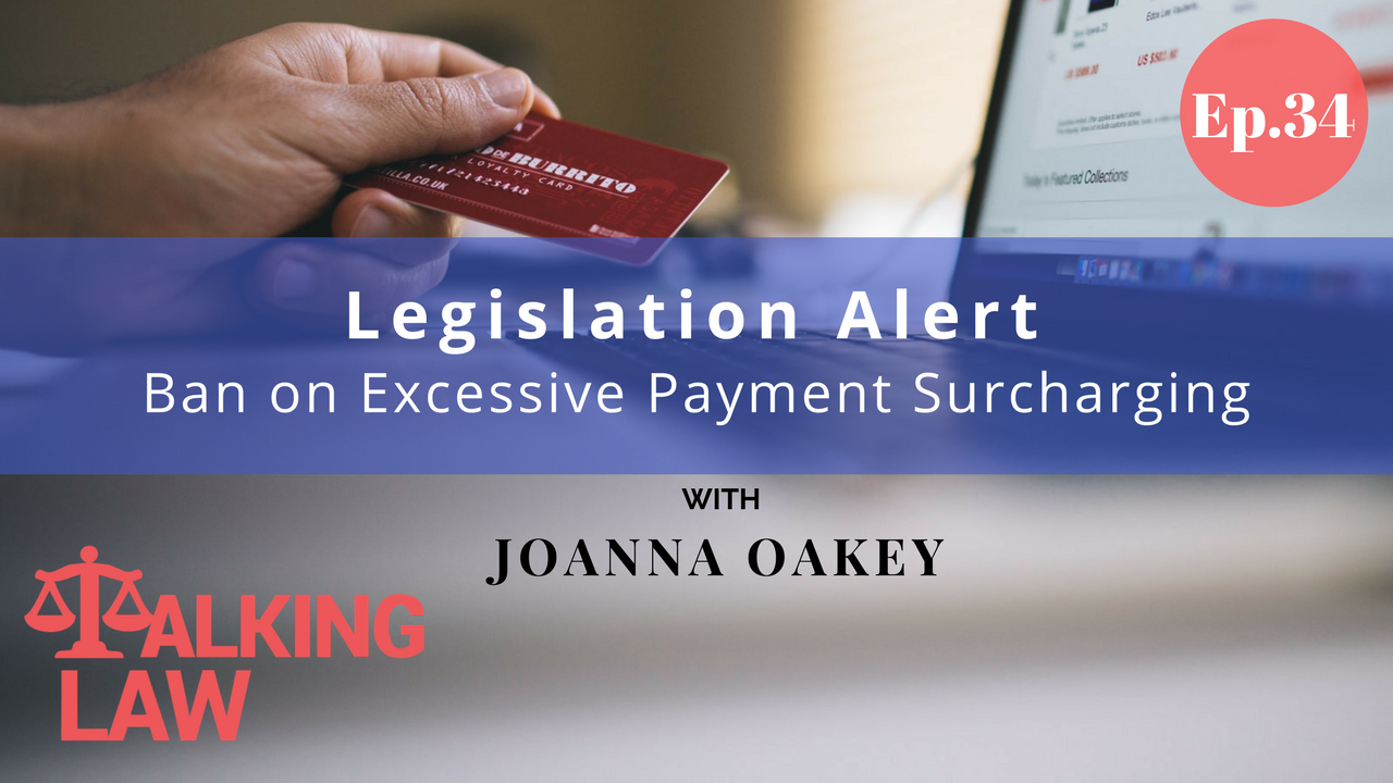EP 034 Legislation Alert : New Credit Card Surcharge ...
